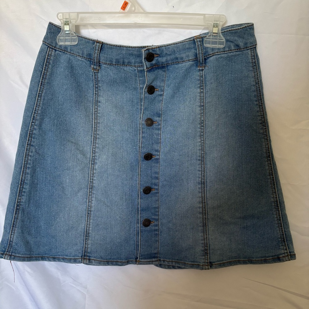 Mossimo Button-Up Jean Skirt - Size 14